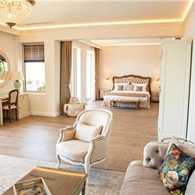 11 bedroom seafront villa with infinity pool near Budvar, sleeps 22